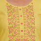 PURE SUPER COTTON 3-PIECE SUIT WITH DUPATTA (YELLOW) SNV ##SP042