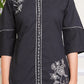PURE SUPER COTTON CO-ORD SET SUIT WITH FLURAL PRINT (BLACK) SNV ##SP039