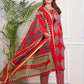 PURE SUPER COTTON 3-PIECE SUIT WITH DUPATTA (RED) SNV ##SP044