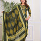 PURE SUPER COTTON 3-PIECE SUIT WITH DUPATTA (GREEN) ##SP045