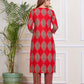 PURE SUPER COTTON 3-PIECE SUIT WITH DUPATTA (RED) SNV ##SP044