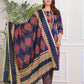 PURE SUPER COTTON 3-PIECE SUIT WITH DUPATTA (BLUE) SNV ##SP043