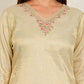 VISCOS TISSUE FABRIC  3-PIECE SUIT WITH DUPATTA (CREAM) SNV ##SP049