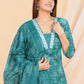 PURE SUPER COTTON 3-PIECE SUIT WITH DUPATTA (PEACOCK BLUE) ##SP050