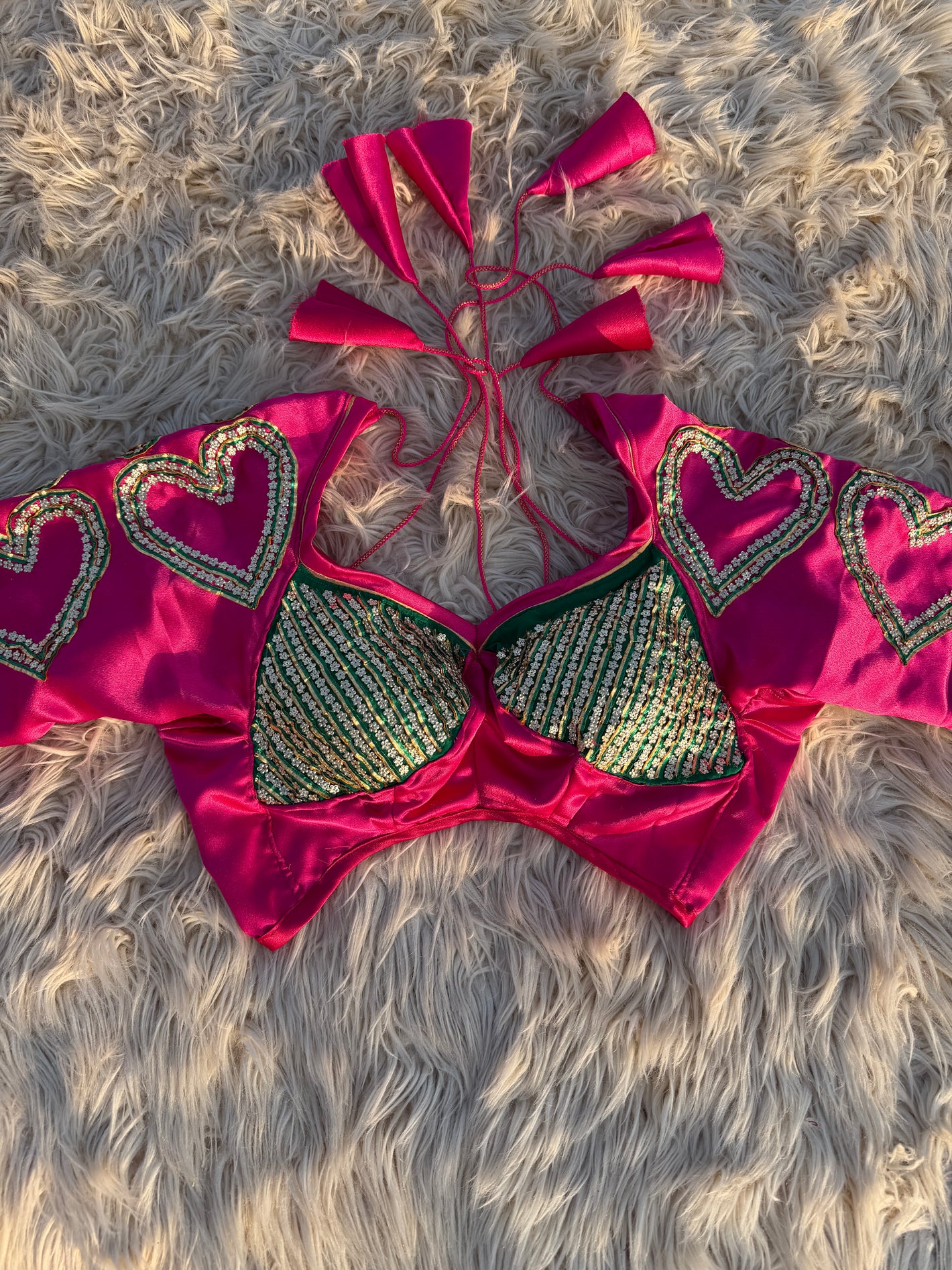 HIRA SITARA RAJSTHANI ANGI BLOUSE WITH GOTA PATTI HANDWORK  (PRE-BOOKING ITEM) ##HB0102