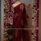FLOWER PRINT SAREE WITH CUTDANA WORK (WITHOUT  BLOUSE)   ##SR471