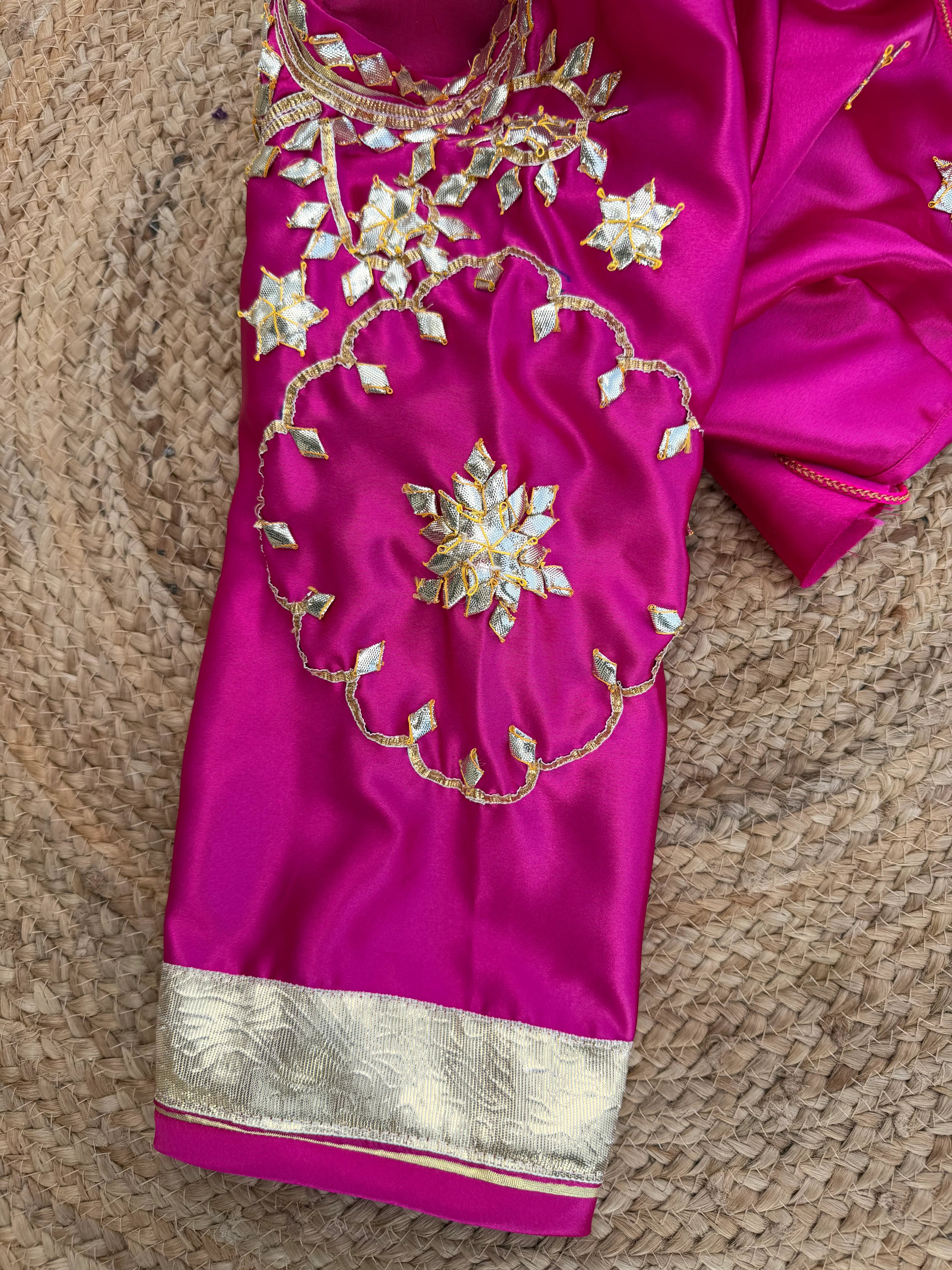 Dipti Rajasthani Angi Blouse with Gota Patti (PRE-BOOKING ITEM)