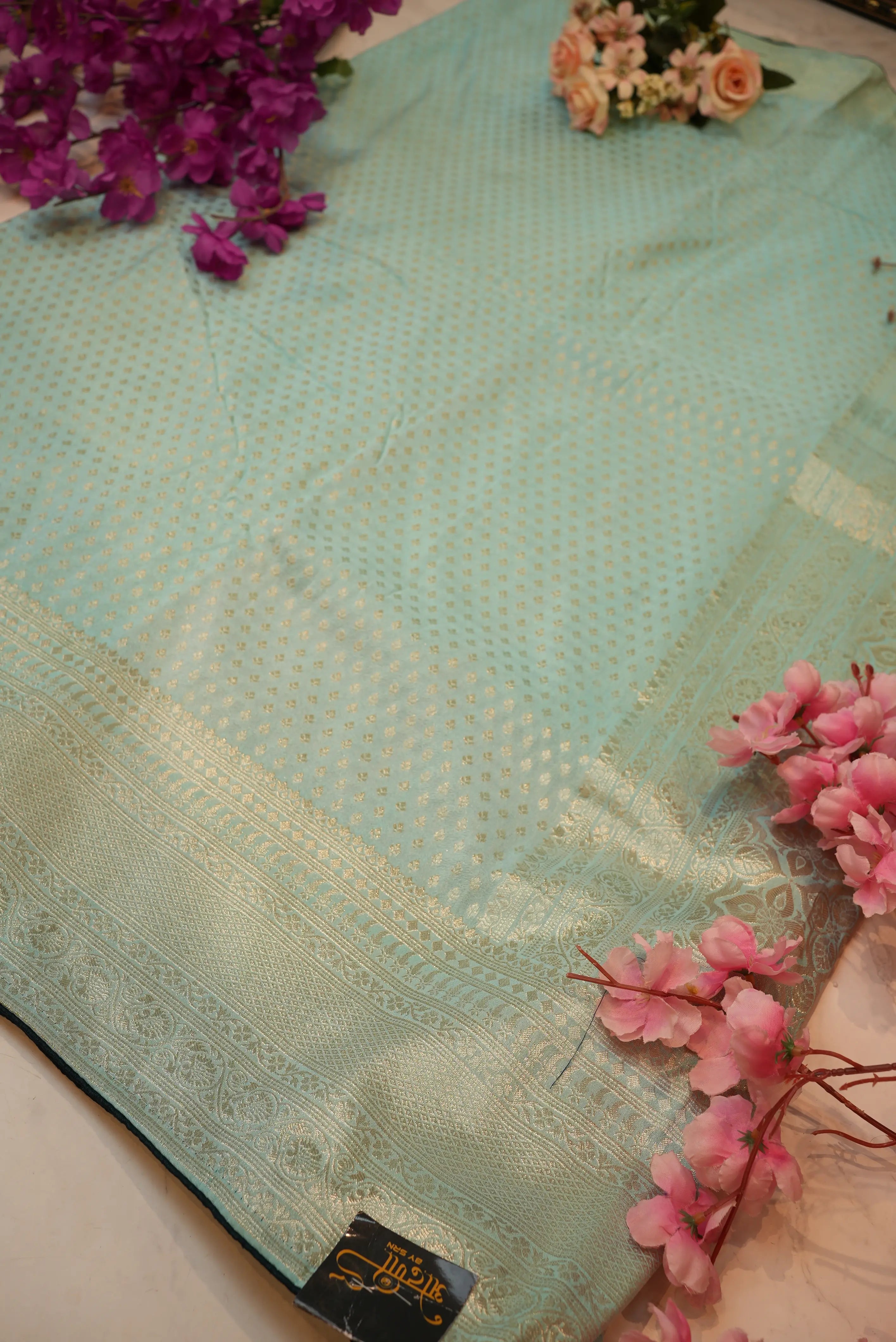 Banarasi Silk Weaving Saree with Stitched Heavy Blouse ##SR018