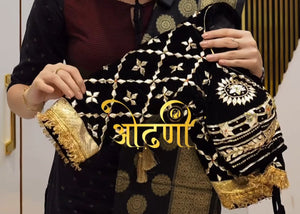 RAJASTHANI AANGI BLOUSE WITH GOTAPATTI WORK (UNSTITCHED) ##HB028