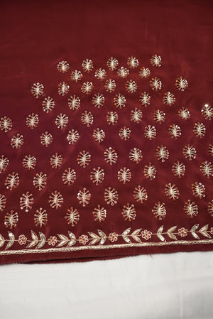 PURE ZARDOSI HANDWORK BLOUSE (MEHROON) ##HB034
