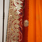 Rajasthani chunri Georgette saree with contrast blouse ##SR0151