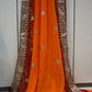 Rajasthani chunri Georgette saree with contrast blouse ##SR0151