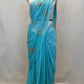 ROYAL CHIFFON FABRIC SAREE WITH VINTAGE SEQUENCE,CUTDANA BUTA WORK  ##SR592