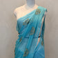 ROYAL CHIFFON FABRIC SAREE WITH VINTAGE SEQUENCE,CUTDANA BUTA WORK  ##SR592