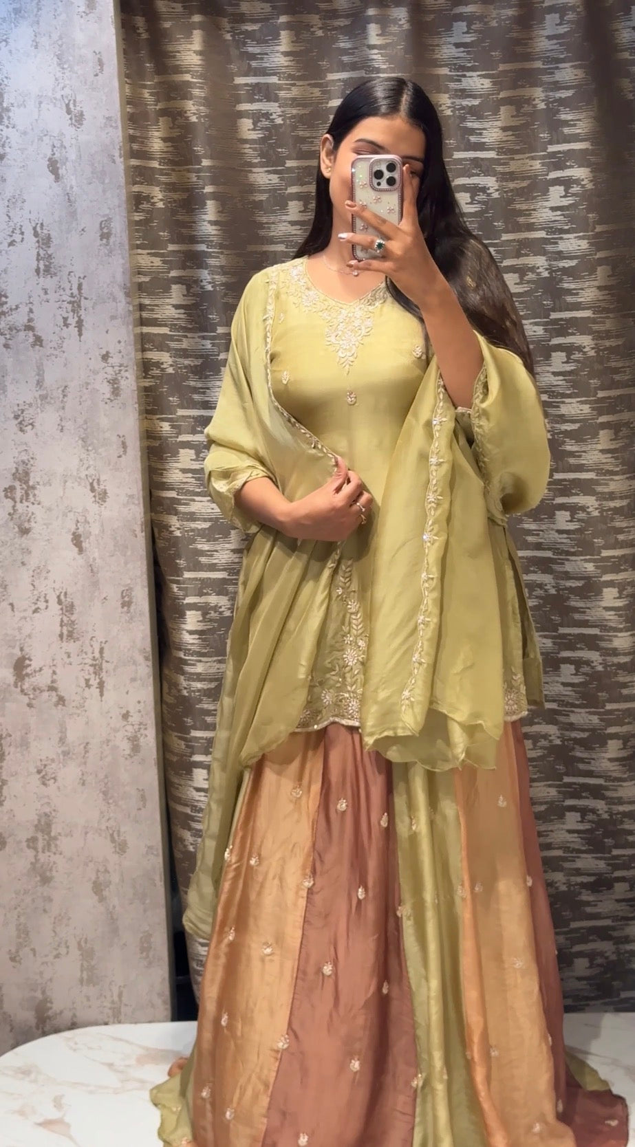 Kalkatta Handwork Sharara Suit