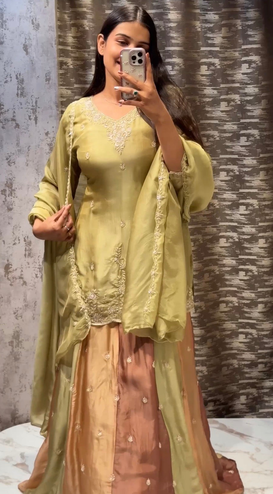 Kalkatta Handwork Sharara Suit
