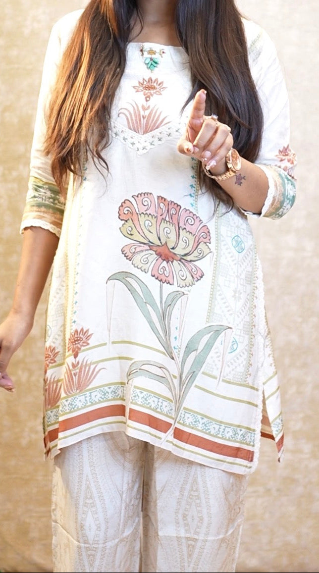 Elegant Floral Printed suit Set for Women | Ethnic Casual Wear