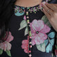 MAL COTTAN FABRIC FLORAL PRINT 3-PIECE SUIT WITH MIRROR AND ZARKAN WORK  ##SP0100