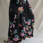 MAL COTTAN FABRIC FLORAL PRINT 3-PIECE SUIT WITH MIRROR AND ZARKAN WORK  ##SP0100