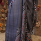 LIGHT WEIGHT SATIN FABRIC PRINTED PONCHO SAREE (WITH CONTRASTBLOUSE) ##SR555