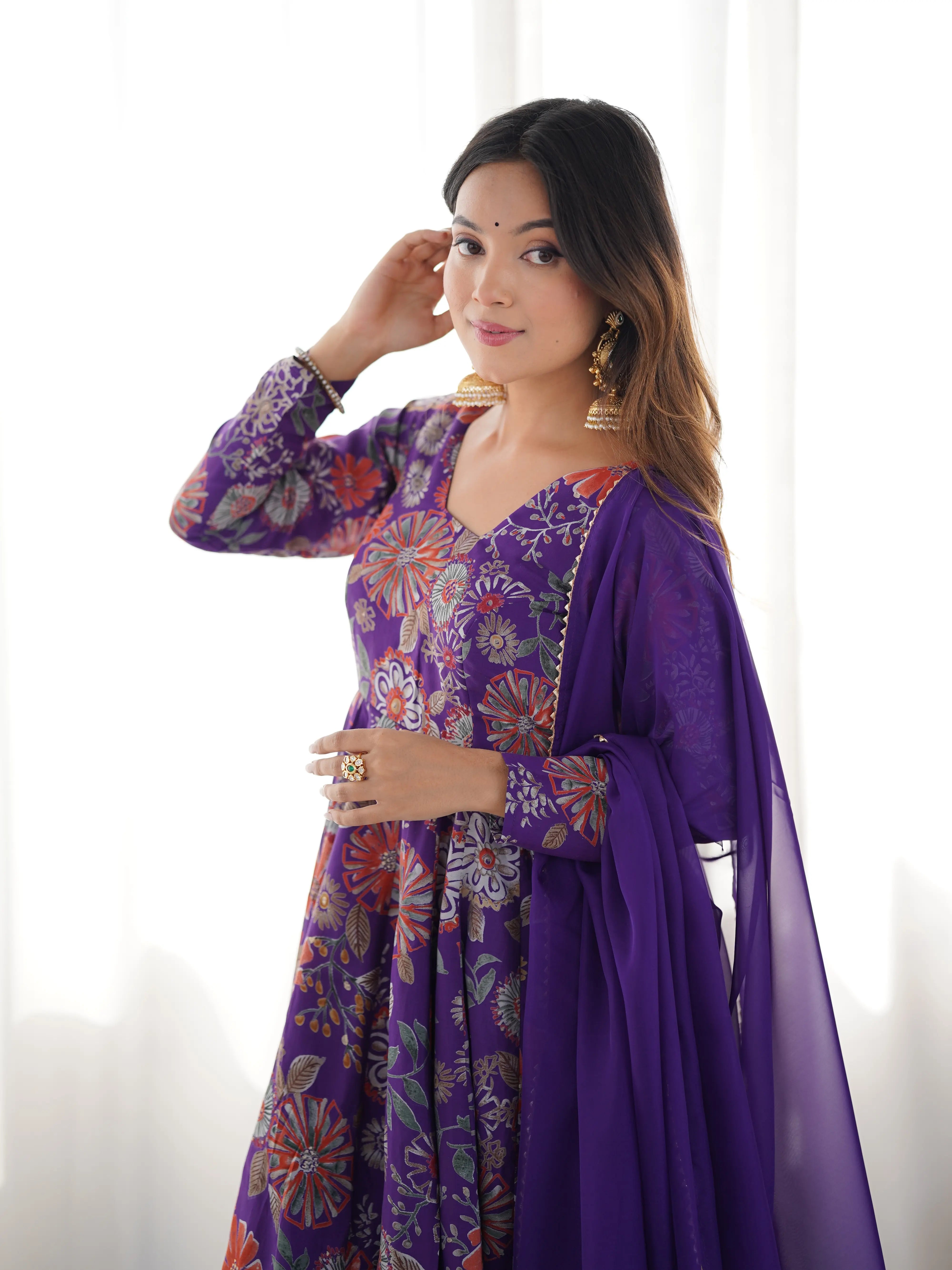 Designer Wedding & Festive Wear Kediya Kurta Palazzo Set for Women