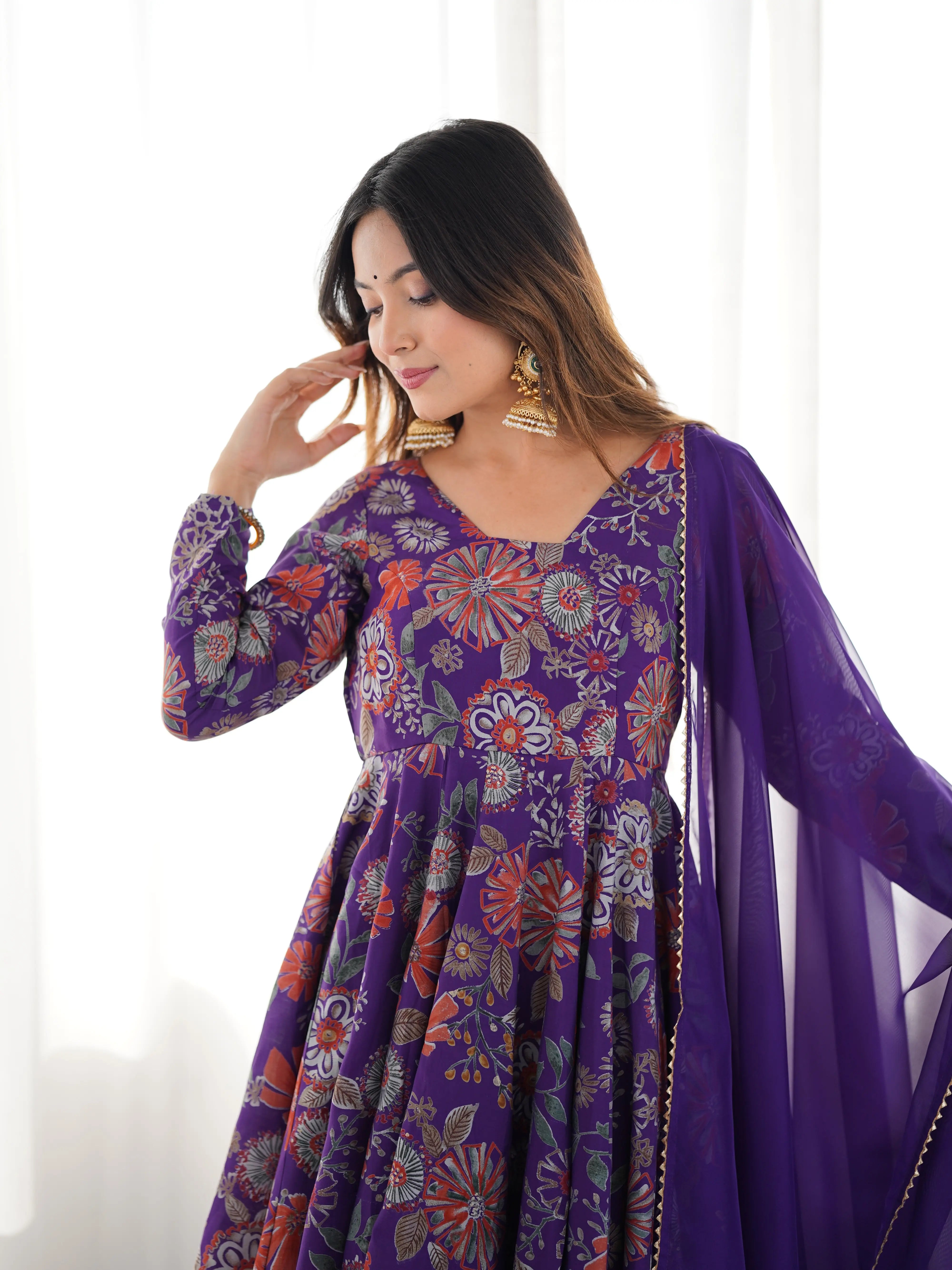 Designer Wedding & Festive Wear Kediya Kurta Palazzo Set for Women