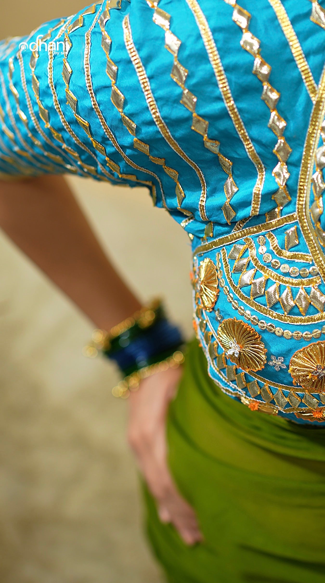 Kiran Rajasthani Aangi Blouse with Vintage Handwork