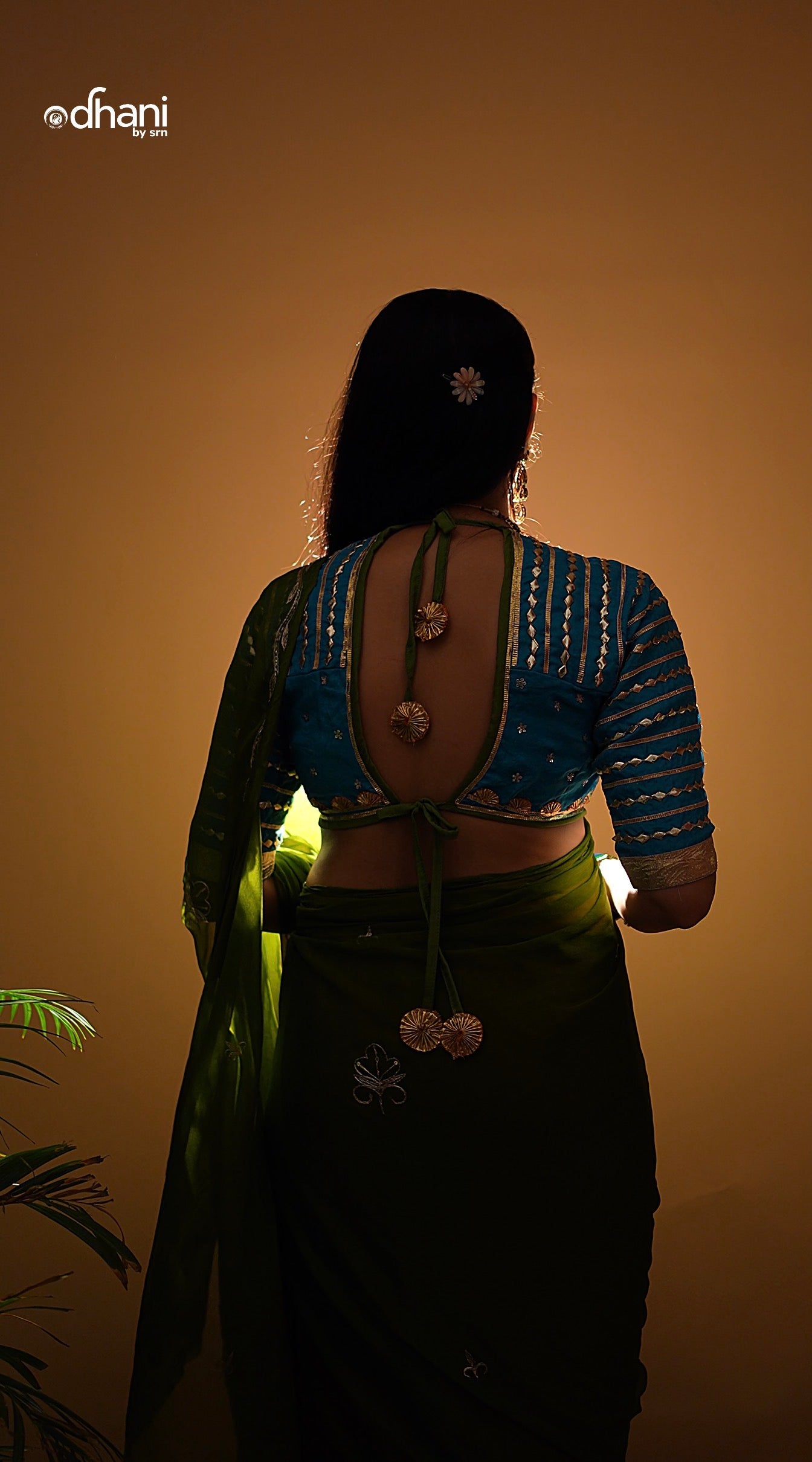 Kiran Rajasthani Aangi Blouse with Vintage Handwork