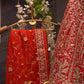 FULL FLAIR BRIDAL WITH PEACOCK PATTERN & DOUBLE DUPATTA | HEAVY BLOUSE |   ##BR01