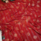 GEORGETTE FABRIC SAREE WITH BEAUTIFUL MORPANKH DESIGN & FOIL WORK  ##SR0137