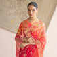 AARI TARI VINTAGE WORK ROYAL RAJPUTI SAREE ON PURE CHIFFON FABRIC (WITH BLOUSE) ##SR0276