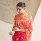 AARI TARI VINTAGE WORK ROYAL RAJPUTI SAREE ON PURE CHIFFON FABRIC (WITH BLOUSE) ##SR0276