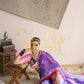 PURE CHIFFON SAREE WITH GOTA PATTI WORK SAREE WITH ANGI BLOUSE ##SR0277
