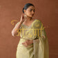 GOLDEN TISSUE SILK SAREE WITH HEAVEY BEATS WORK STITCH BLOUSE SAREE ##SR0283