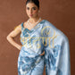DIGITAL PRINT SAREE WITH HEAVEY HANDWORK STITCH BLOUSE ##SR0284