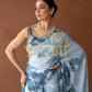 DIGITAL PRINT SAREE WITH HEAVEY HANDWORK STITCH BLOUSE ##SR0284