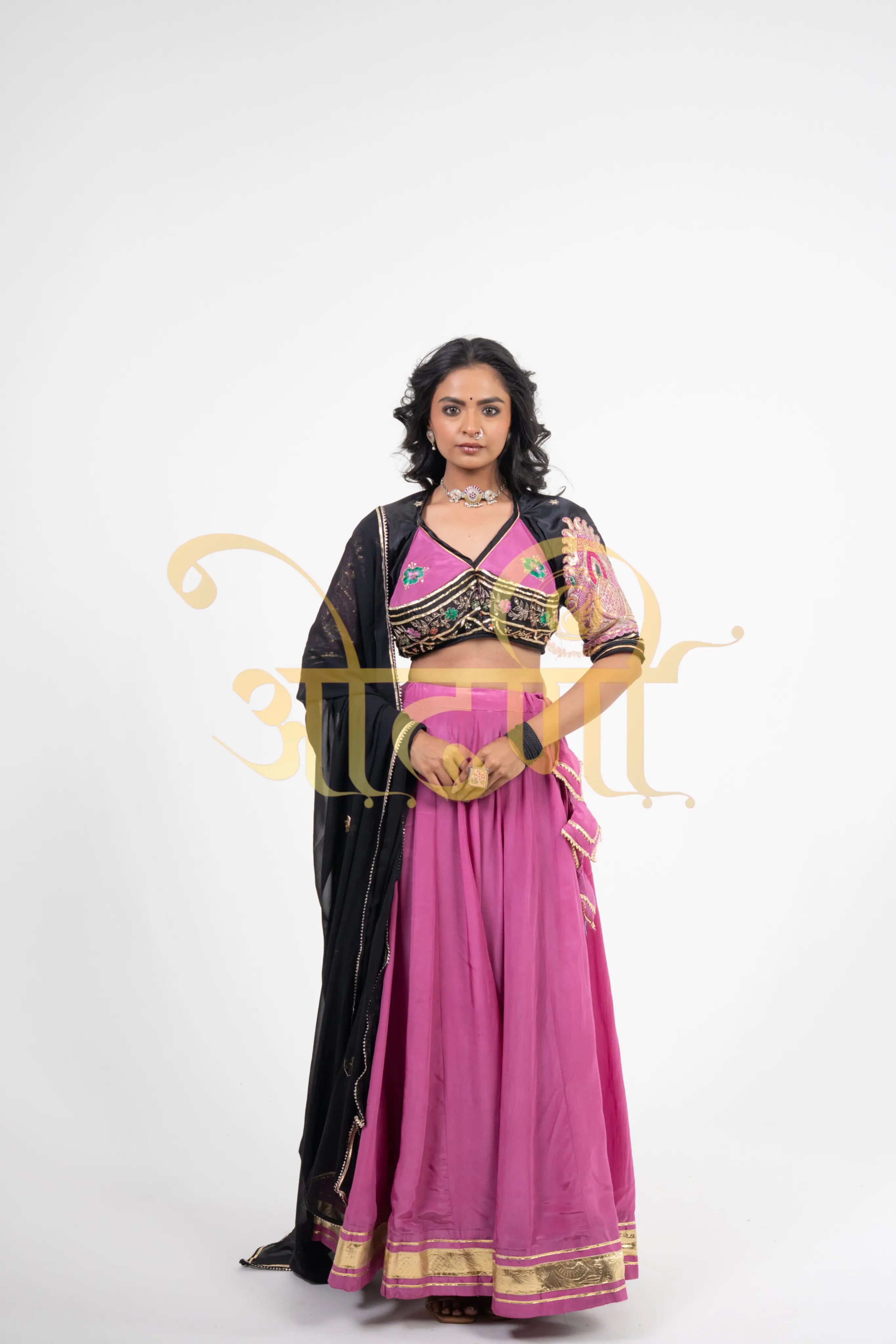 Full Flair Lehenga with Rajasthani Angi Blouse & Buti Dupatta (PRE-BOOKING ITEM)