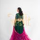 FULL FLAIR LEHENGA WITH RAJASTHANI ANGI BLOUSE AND VINTAGE JAAL DUPATTA ##LC024