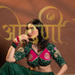 RAJASTHANI AANGI BLOUSE WITH AARI TAARI WORK AND KACHII GOTA PATTI BUTA ##HB044