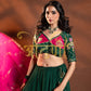 FULL FLAIR LEHENGA WITH RAJASTHANI ANGI BLOUSE AND VINTAGE JAAL DUPATTA ##LC024
