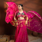 FULL FLAIR BANDHANI DESIGN GOTA PATTI LEHENGA WITH RAJASTANI ANGI BLOUSE AND VINTAGE JALL DUPATTA  ##LC022