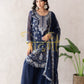 PLAZO 3-PEICE SUIT WITH SEQUENCE WORK AND DUPATTA ##SP098