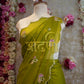 Shimmer Chiffon Sequence with Hand Work Buta and Border ##SR014