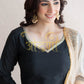 GIRLISH PATTERN ANARKALI 3-PIECE SUIT CONTRAST DUPATTA ##SP0102