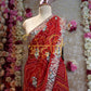 Rajasthani chunri Georgette saree with contrast blouse ##SR0152