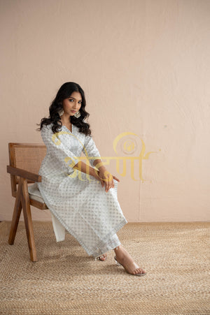 Chikankari 3-Piece Suit SUIT ON GEORGETTE FABRIC ##SP090