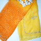 A Rajasthani Bandhani Saree Made of Georgette Fabric with Cutdana handwork##SR051