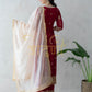 STRAIGHT FIT PAKISTHANI 3-PIECE SUIT WITH CONTRAST DUPATTA  ##SP0101