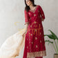 STRAIGHT FIT PAKISTHANI 3-PIECE SUIT WITH CONTRAST DUPATTA  ##SP0101