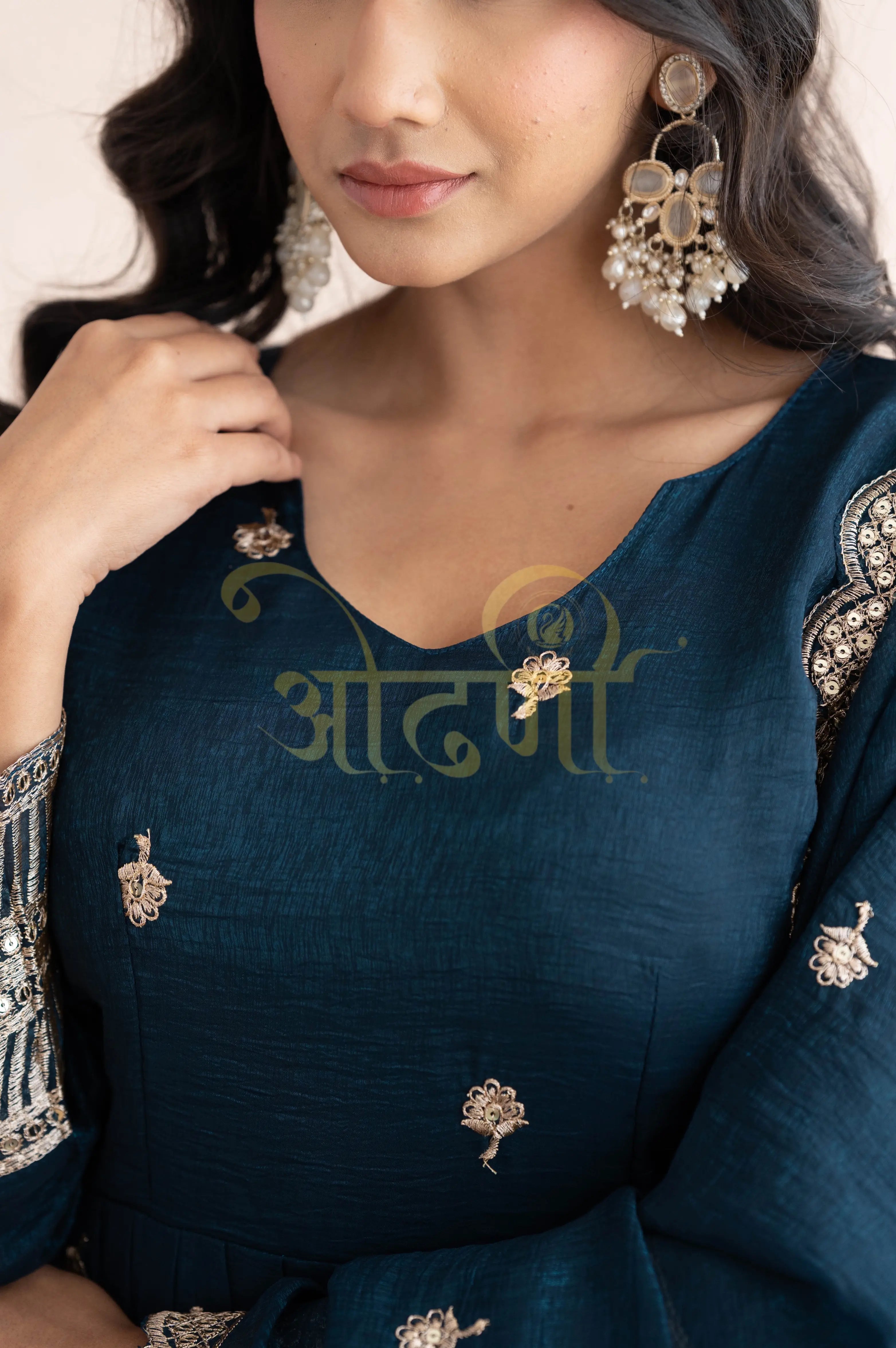 GEORGETTE FABRIC ANARKALI 3-PIECE SUIT WITH DUPATTA